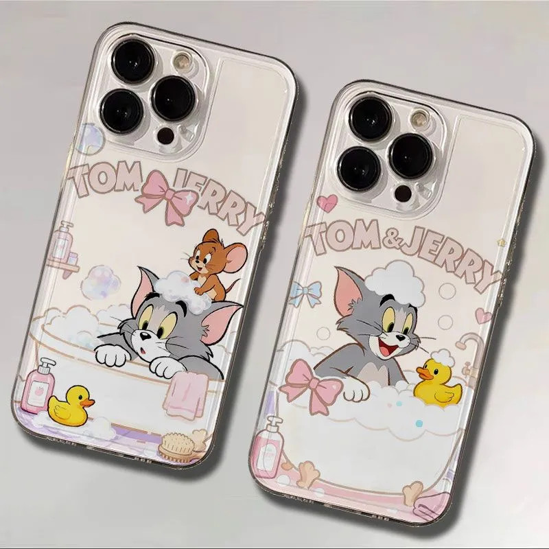 เคสโทรศัพท์แมวและเมาส์ลายVivo V27/V27 Pro V27e V29 5G V29E 5G T1 5G/Y75 5G T1 Pro 5G Y28 4G v30/v30 