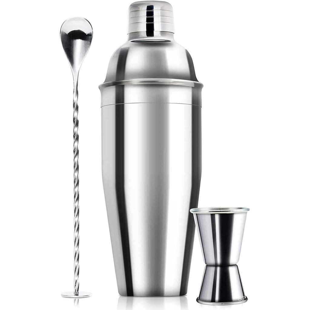 WPHUAW 24oz Cocktail Shaker Bar ชุด-Professional Margarita Mixer  Shaker Professional สแตนเลสบาร์เคร