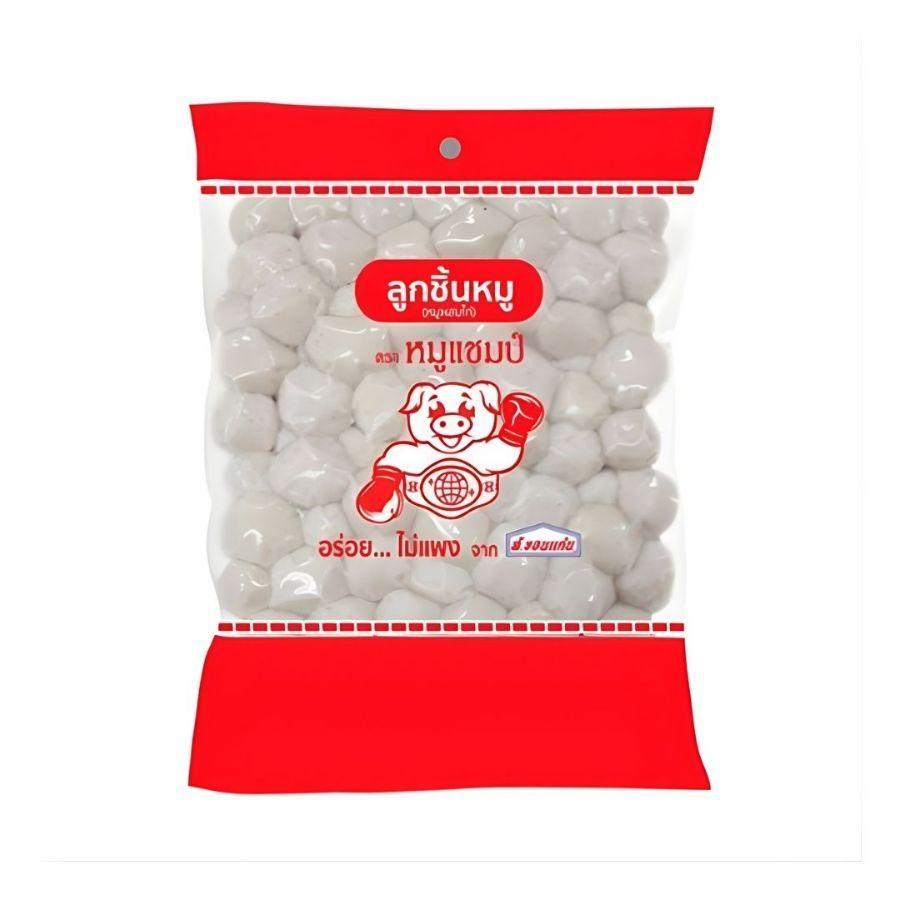 หมูแชมป์ ลูกชิ้นหมู Moo Champ Pork Ball 180g.