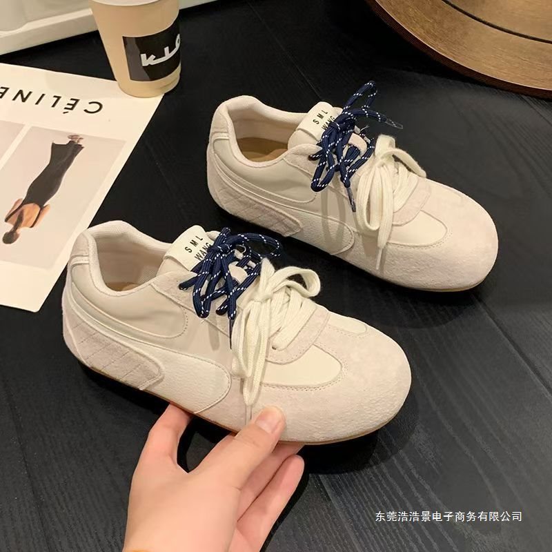 รองเท้า Big Toe New chic Womens Breadboard Ballet Mango German Shoes Dopamine Shoes Training Niche W