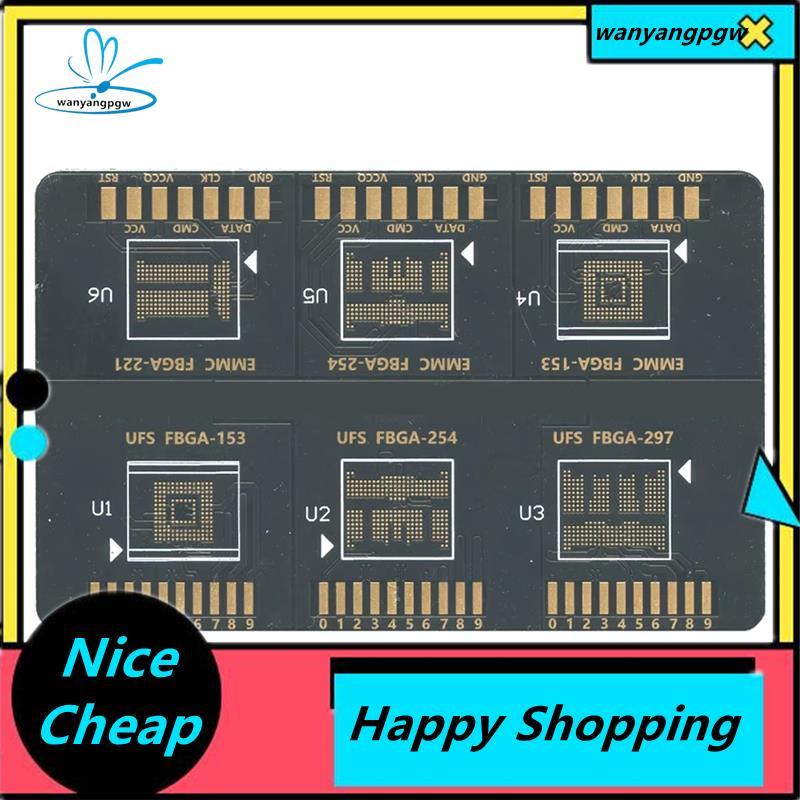 แฟลช 64 BGA ISP Board แฟลช 64 FBGA EMC UFS ISP สําหรับ F64 Lite Ultra กล่อง 153 254 221 153 254 297 