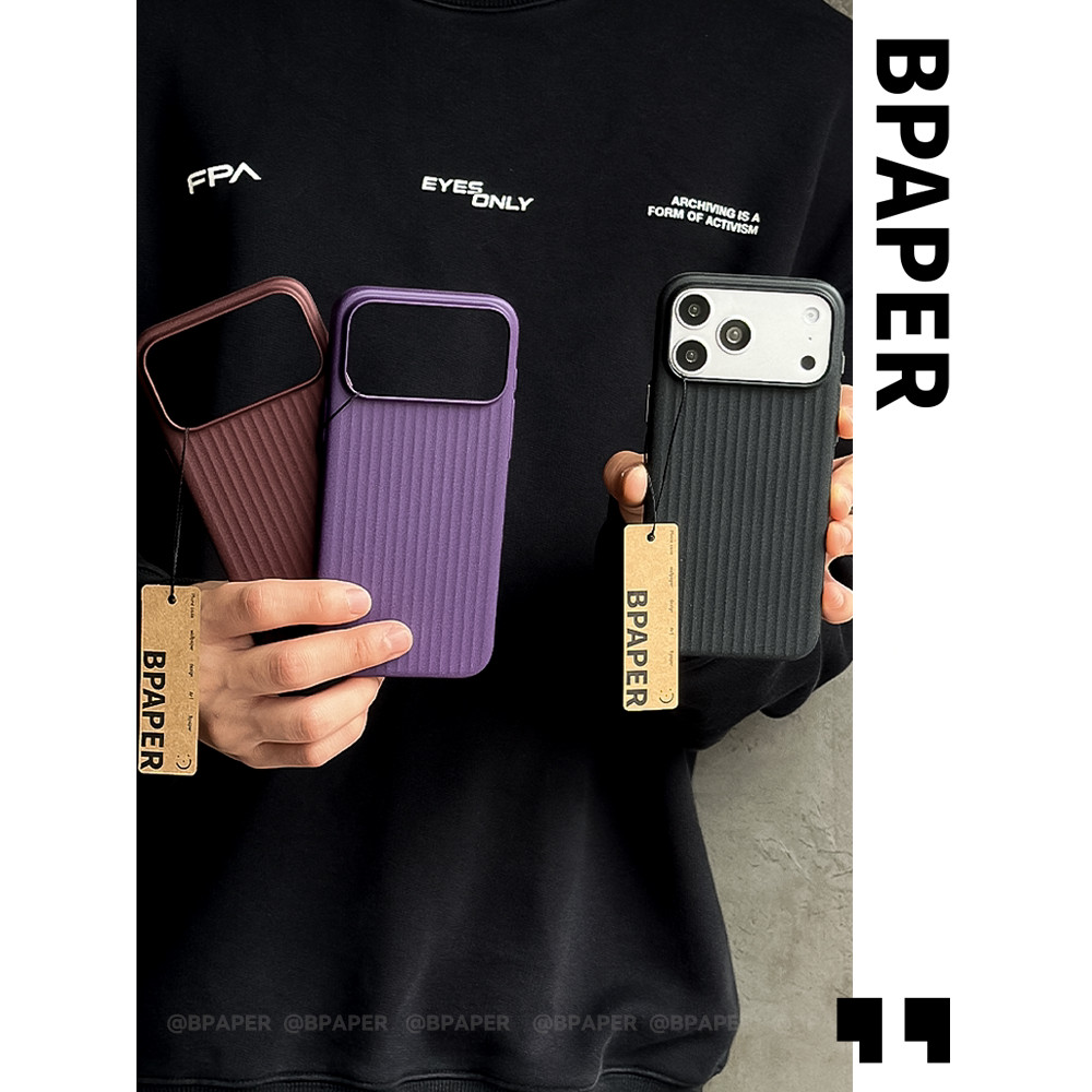 [2026 สไตล์ใหม่] BPAPER {โค้งทราย} Micro Frosted Particles Ultra-Thin Strong Magnetic Phone Case เหม