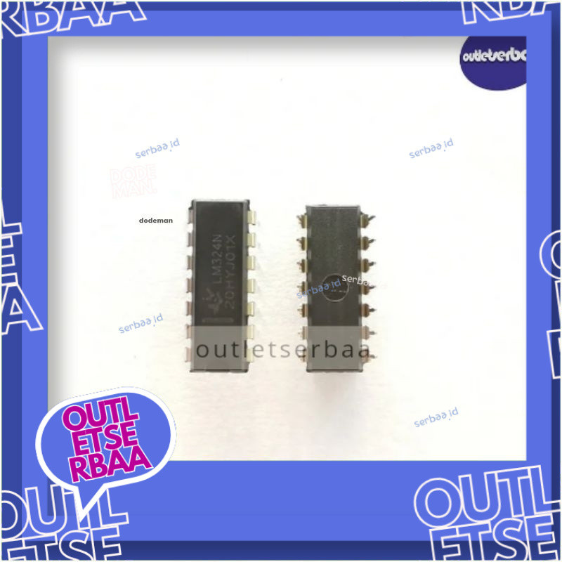 LM324N LM324 DIP-14 เครื่องขยายเสียงปฏิบัติการ IC