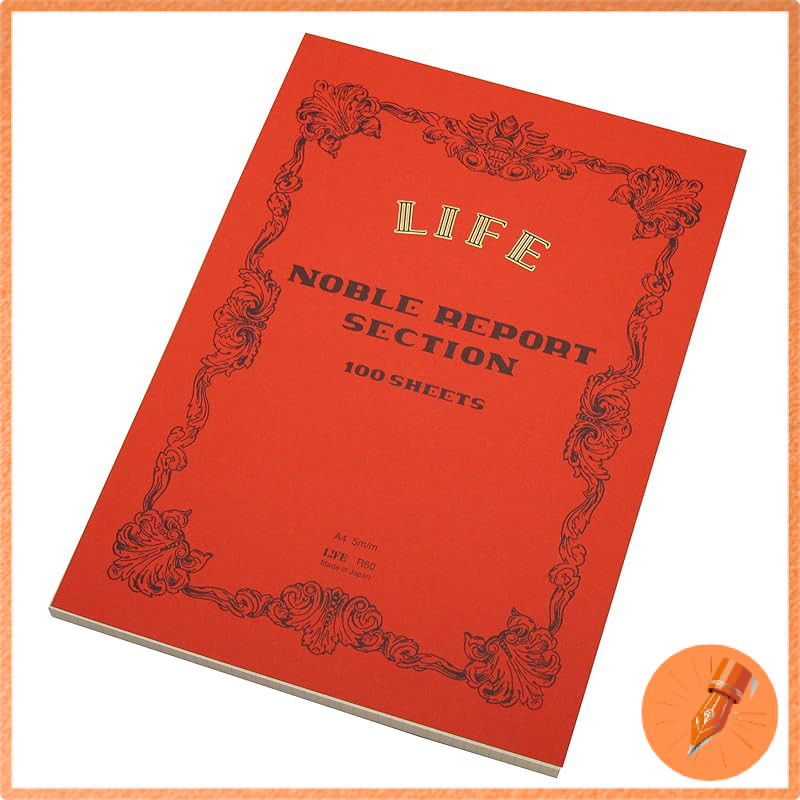 Life Noble Report Notebooks A4 Size - Ruled, Grid, and Plain Options