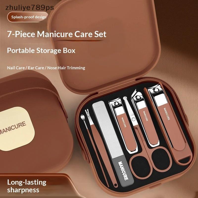 Zhuliye789ps] ชุดเครื่องมือทําเล็บเล็บระดับพรีเมียมชุดดูแลเล็บครบชุดของขวัญวันหยุดที่สมบูรณ์แบบสําหร