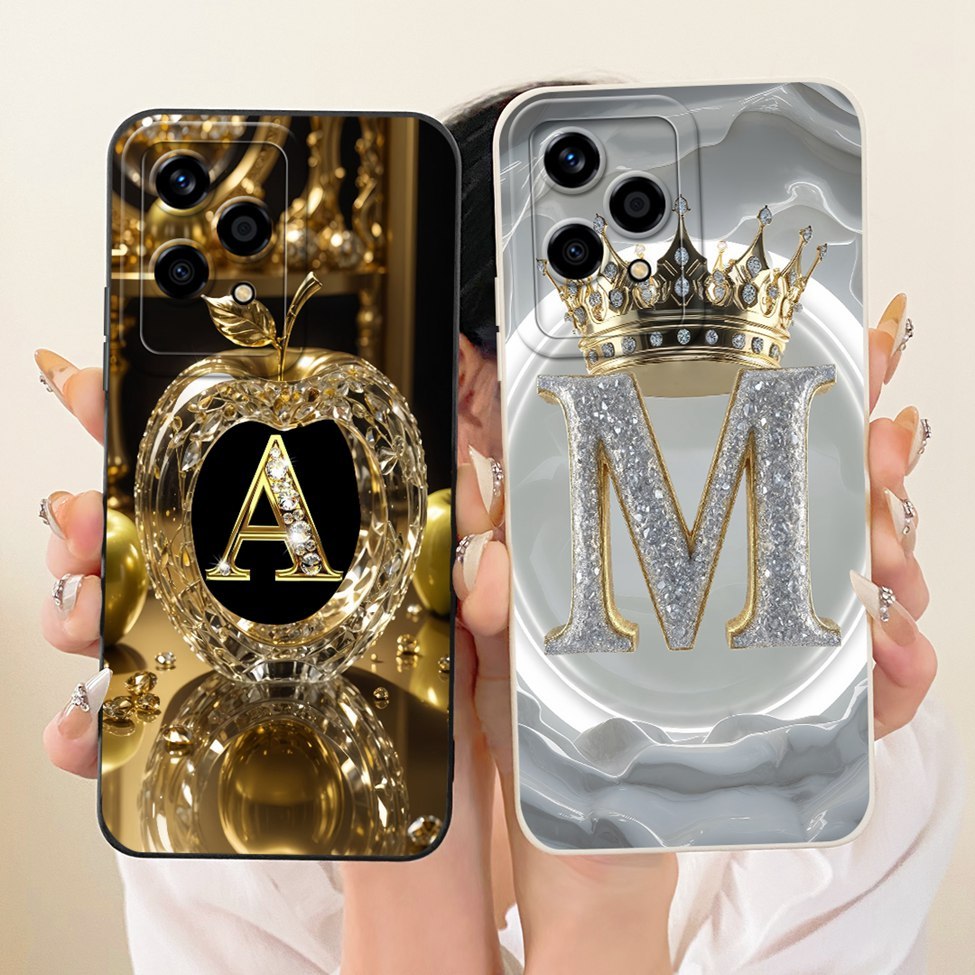 สําหรับ Honor 200Lite 5G LLY-NX1 สําหรับ Honor 200 Lite 5G ความงามหรูหราตัวอักษรแฟชั่น Crown 2D ทาสี
