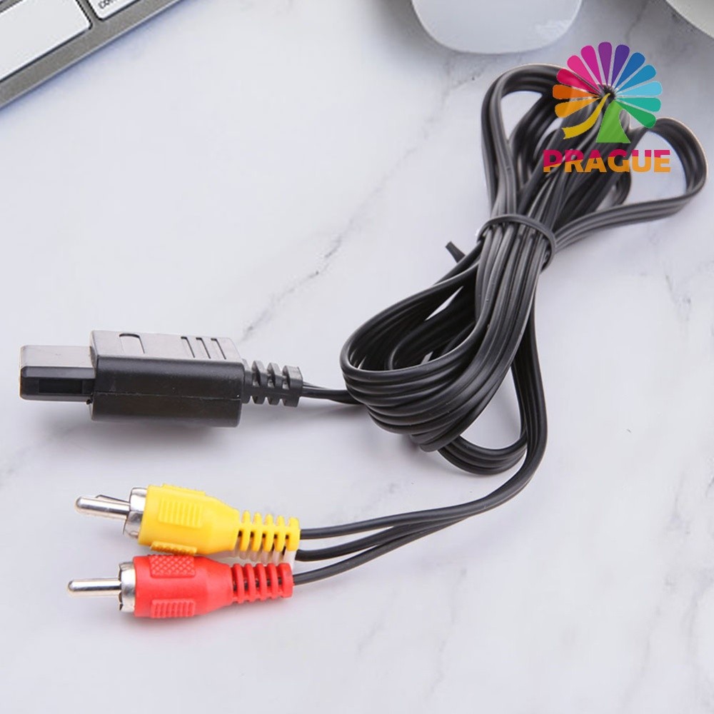 สาย AV Audio Video สาย AV สาย AV RCA AV Audio Video Cable AV Audio Composite Cable สําหรับ 64/N64/Ga