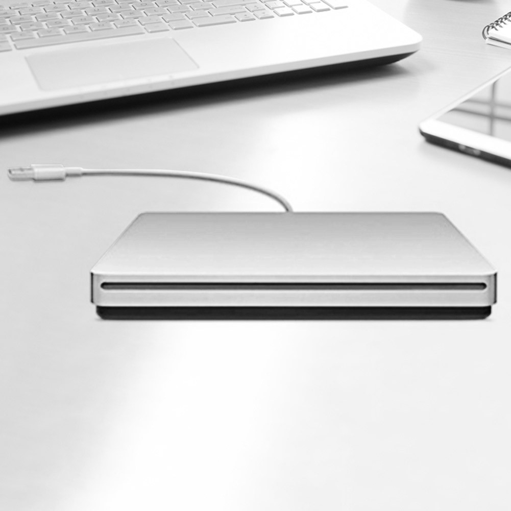 USB ภายนอก CD RW ไดรฟ์ Burner Optical Drive Recorder แบบพกพา CD Drive Burner สําหรับ