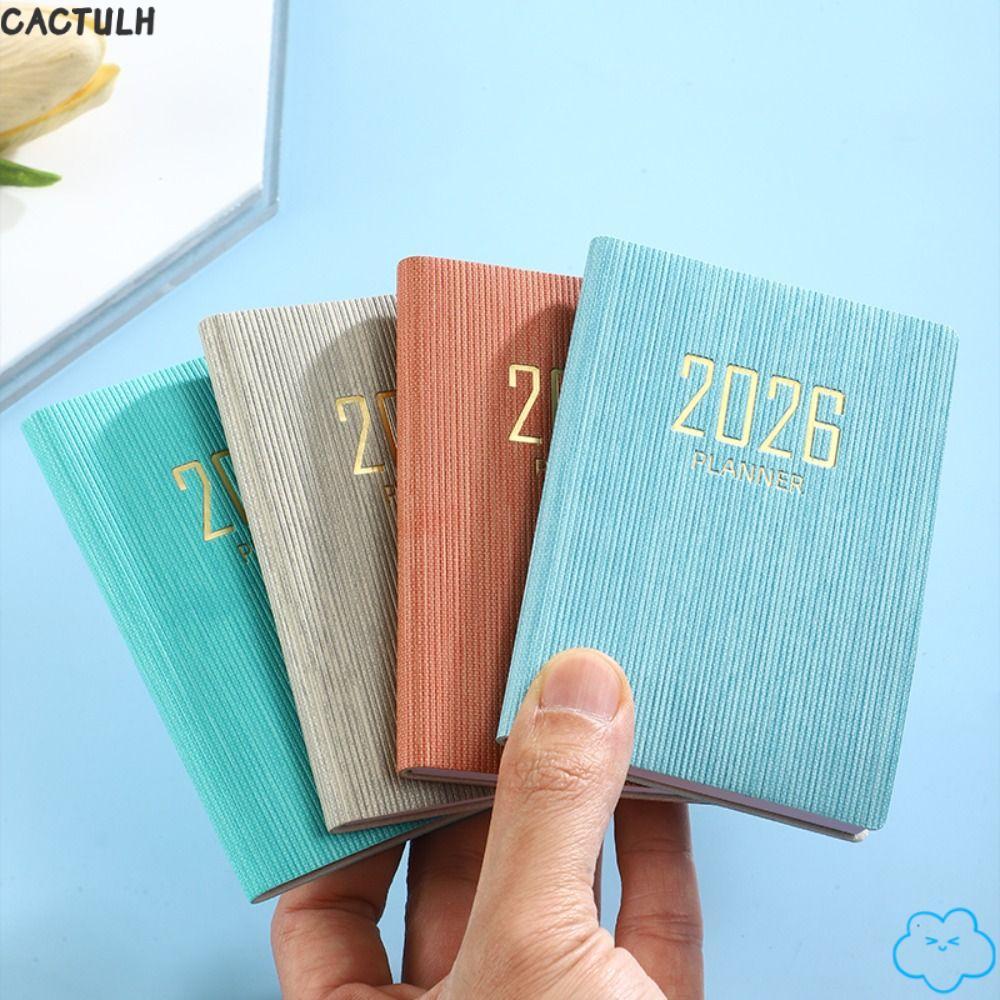 หนังสือนัดหมาย CACTULH, Pocket A7 2026 Agenda Book, Mini with Calendar Notebooks School Office