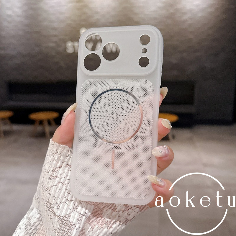 หน้าต่างขนาดใหญ่ทันที17ฤดูร้อนตาข่ายกระจายความร้อนบางวงกลมเคสโทรศัพท์เหมาะสําหรับ ไอโฟน 11 12 13 14 15 16 17 มือโปร สูงสุด รวมทุกอย่าง ทีพียู ป้องกันการตกปกนุ