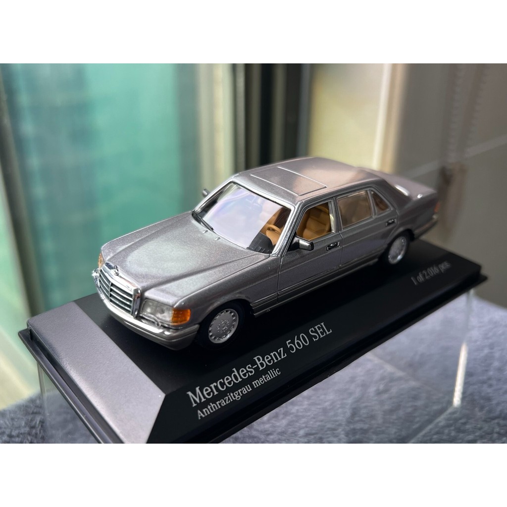 Mini Cut 1/43 Mercedes-Benz 560SEL w126 Tiger Head Mercedes-Benz s-Class No Paper Box Coloring Very 
