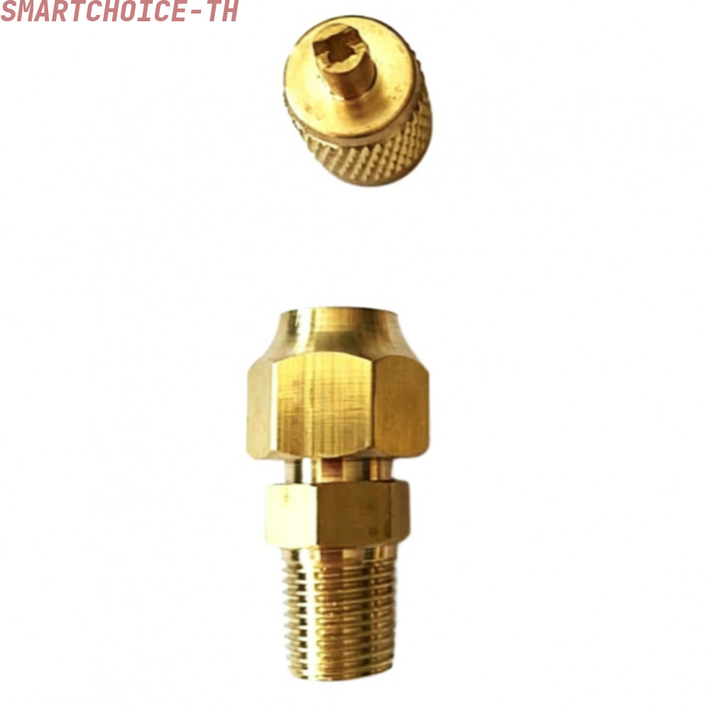[SMT]Brass Two Way Joint Rust Resistant Brass Two-Way Threaded Design Tight Seal Fit