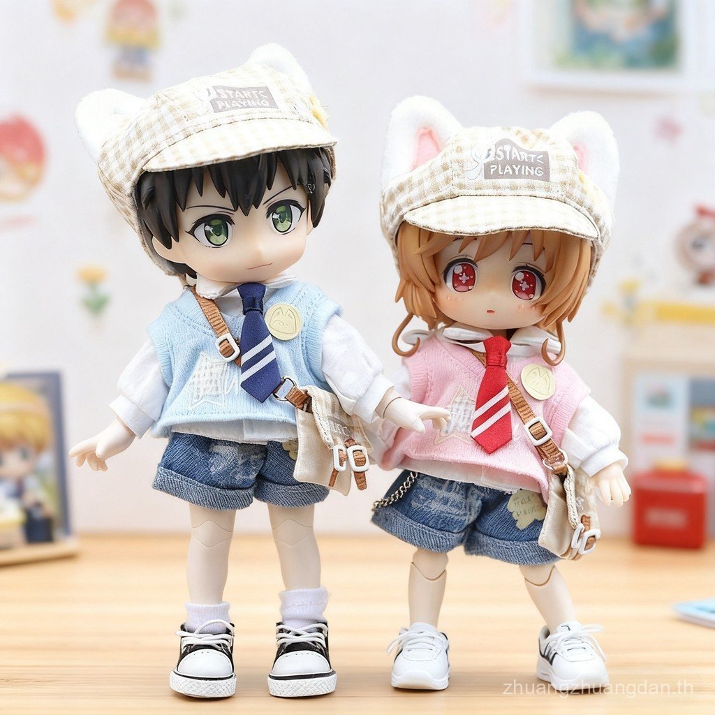 Ob11 เสื้อผ้าเด็ก Cat ชุดอนุบาล Ami 2.0 Body p9 p10 เสื้อผ้าเด็ก bjd12 คะแนนเสื้อผ้าเด็ก