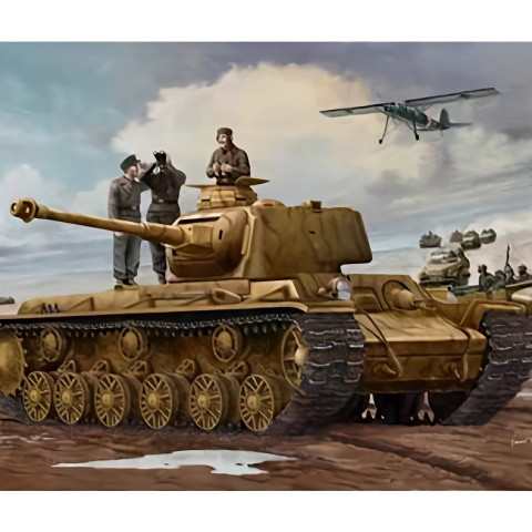 Trumpeter 1/35 Germany Turnover KV-1 756 (r) ถัง 00366