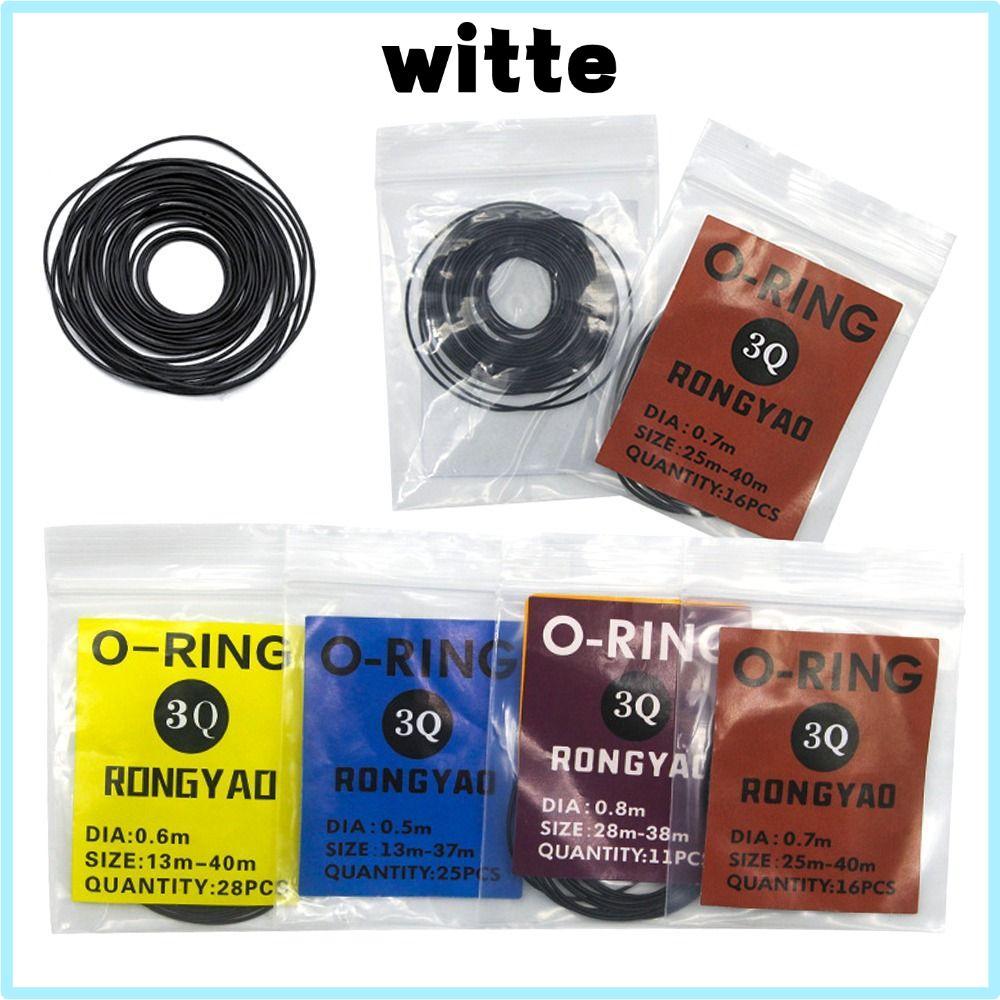 WITTE 1 แพ็คปะเก็นนาฬิกา,ยางกันน้ํายาง O-Ring, 0.5/0.6/0.7/0.8 มม.ซ่อมเครื่องมือ O-Ring ปะเก็นสําหรั