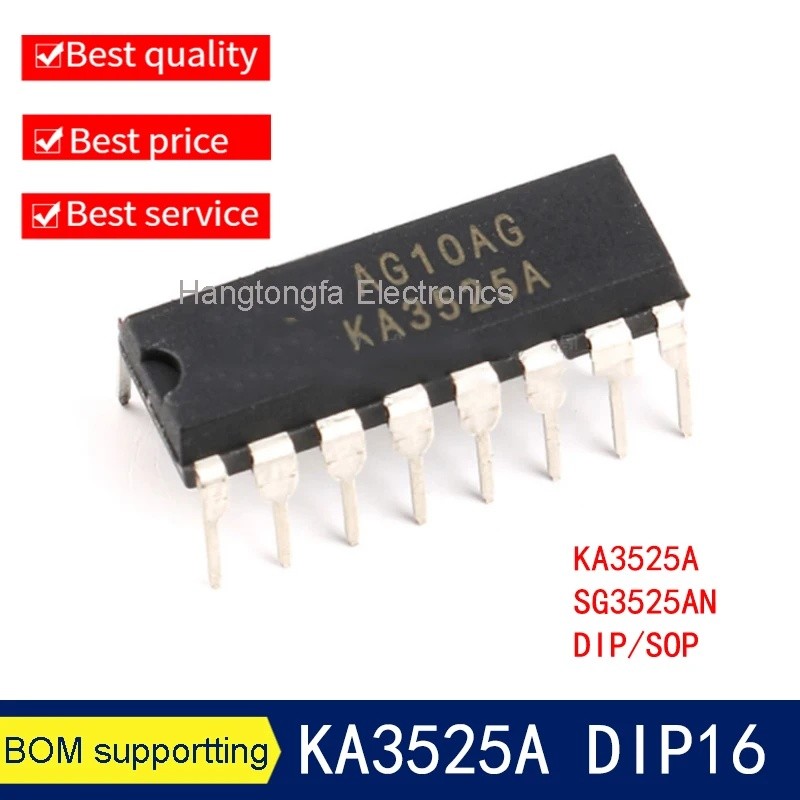 10PCS KA3525A DIP16 KA3525 DIP 3525A DIP-16 SG3525AN SG3525 SG3525A SOP-16 ชิป ic
