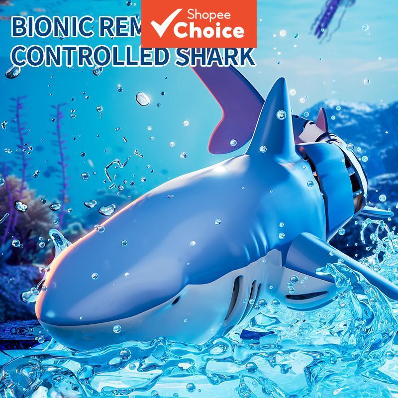 รีโมทคอนโทรล Shark ของเล่น RC ปลาน้ําว่ายน้ําของเล่นของขวัญสําเร็จการศึกษารายการสุดท้ายของเล่นเด็กผู