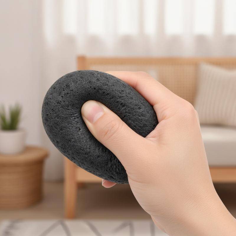 YosunLan] Soft ASMR Sensory Fidget ของเล่นหินทําด้วยมือรูปลูกบอลบีบสําหรับผู้ใหญ่เด็กสํานักงานความเค