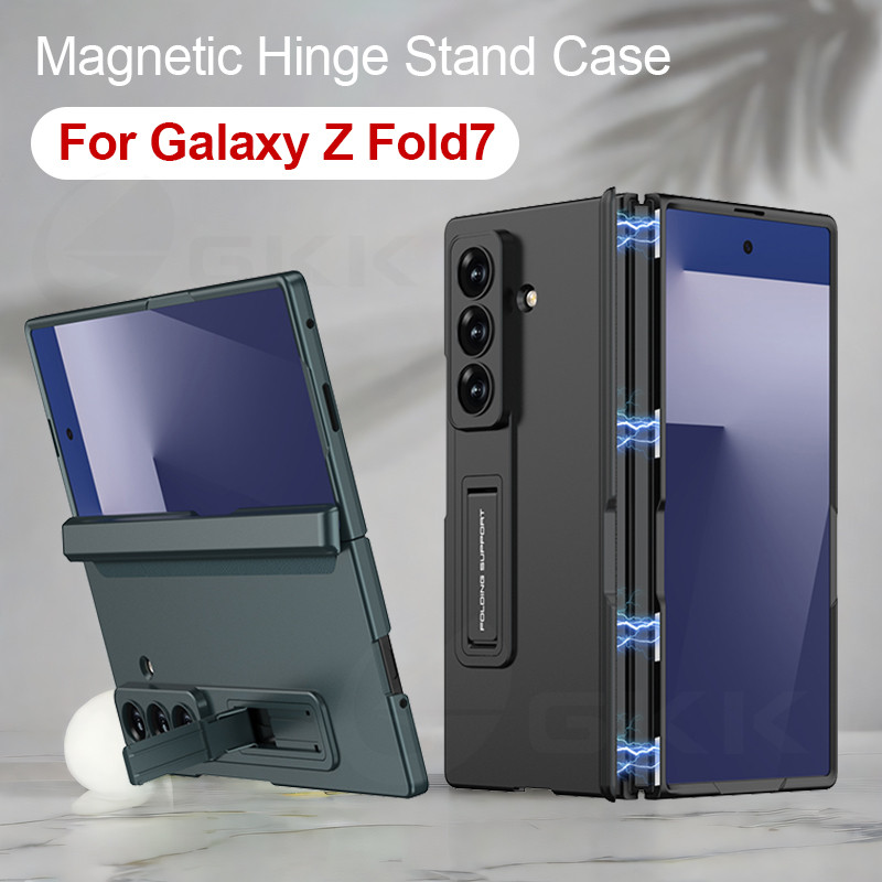LUKEN บานพับเคสแบบรวมทั้งหมดสําหรับ Samsung Galaxy Z Fold8 7 6 ฝาครอบแบบด้านขาตั้งกันกระแทกบางเฉียบ
