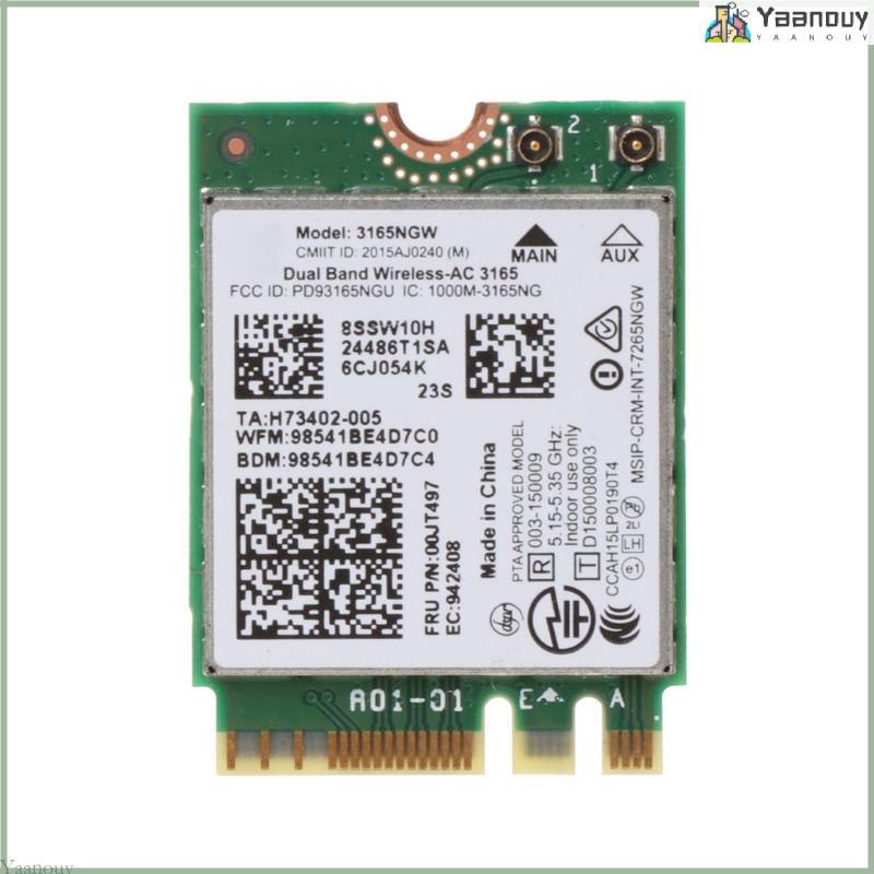 YAA 433Mbps 3165NGW Wifi Card Dual Band Wireless-AC Adapter สําหรับ