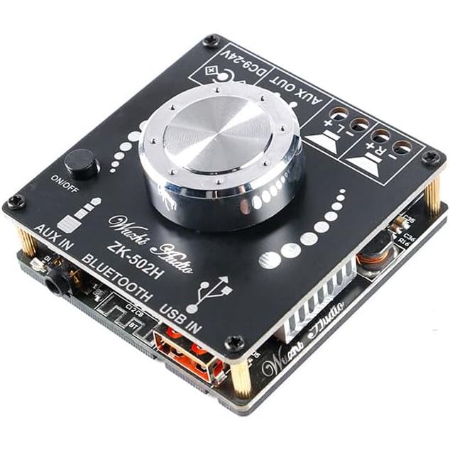 ZK-502H HiFi 50W + 50W บลูทูธใช้งานร่วมกับเครื่องขยายเสียง TPA3116D2 2.0 สเตอริโอดิจิตอลเครื่องขยายเ
