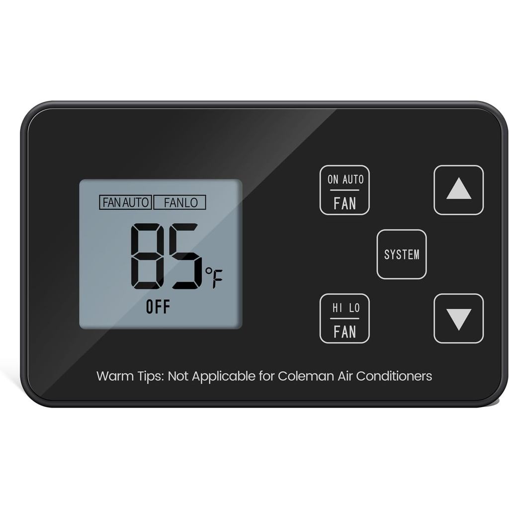RV Thermostat, Briidea Cool/Heat RV หน้าจอ LCD Digital Thermostat, เข้ากันได้กับ Dometic 3106995.032