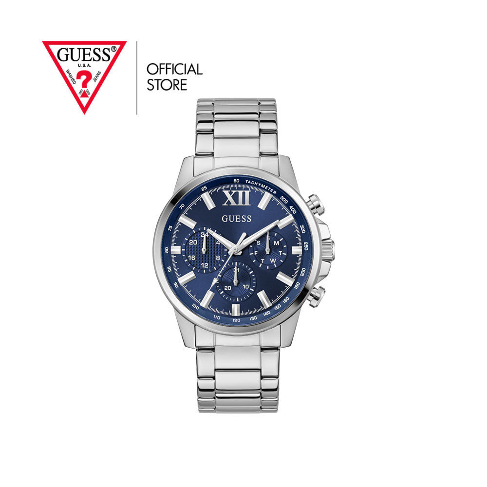 GUESS นาฬิกาข้อมือผู้ชาย รุ่น WALKER GW0900G4 สีเงิน
