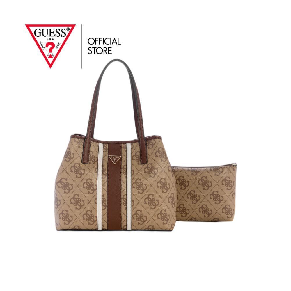 GUESS กระเป๋า รุ่น SS951428 VICTTORIA 2 IN 1 TOTE สีน้ำตาล
