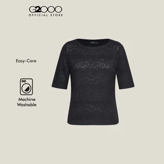G2000 เสื้อเบลาส์ผ้ายืดสำหรับผู้หญิง ทรง Slim Fit รุ่น 5624970399 BLACK