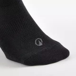 Decathlon Low Sports Socks Tri-Pack Rs 160 ถุงเท้ากีฬาหุ้มข้อรุ่น Rs 160 แพ็ค 3 คู่ - Black