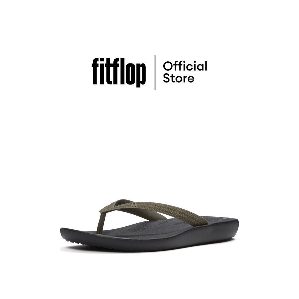 FITFLOP IQUSHION TEXTURED-STRAP FF รองเท้าแตะผู้ชาย รุ่น A6Q-B62 สี GREEN