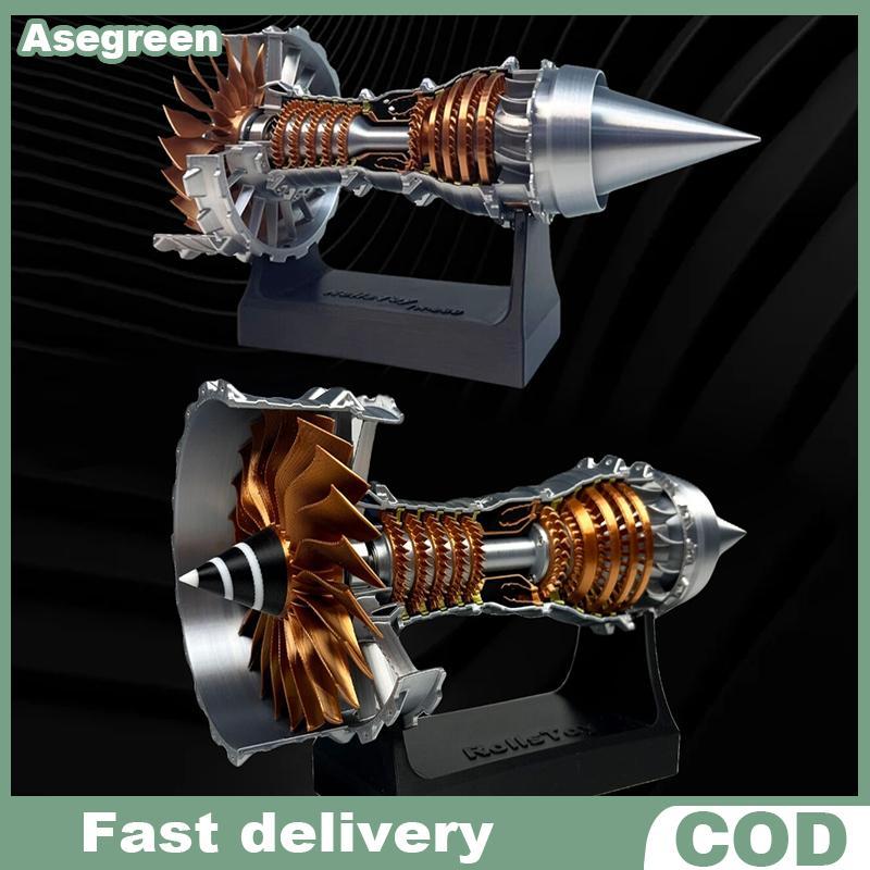 [Asegreen] Mini Turbofan Engine Aviation Model การทดลองวิทยาศาสตร์ Jet Engine Model ของเล่นวิทยาศาสต