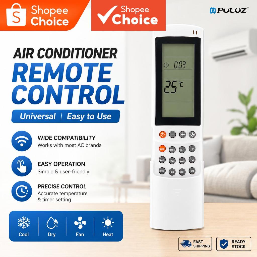สําหรับรีโมทคอนโทรลอินฟราเรดสําหรับเครื่องปรับอากาศทดแทน Airwell / Electra / Geli รุ่น RC08B/RC08A