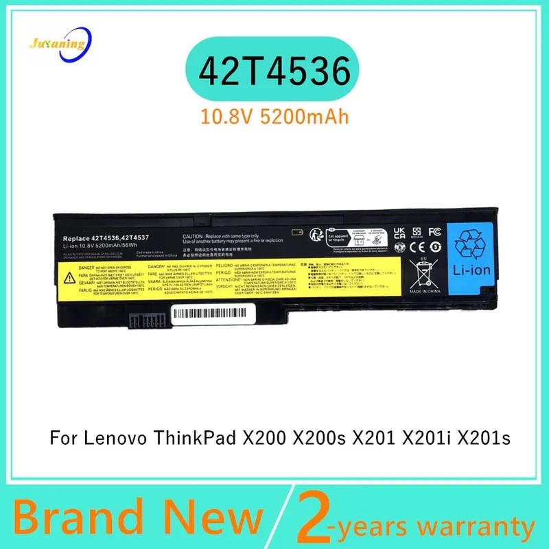 42T4536 แบตเตอรี่แล็ปท็อปสําหรับ LENOVO THINKPAD X200 X200s X201 X201i X201s 42T4650 42T4834 42T4835