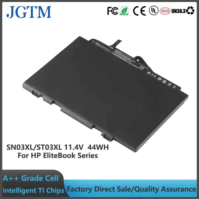 JGTM11.4V 44Wh SN03XL ST03XL แบตเตอรี่แล็ปท็อปสําหรับ HP EliteBook 725 G3 G4 820 G3 G4 Series HSTNN-