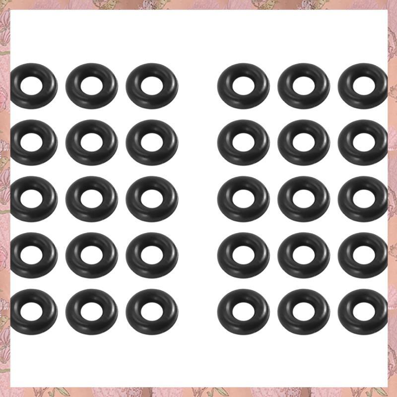 [h3w732xnj.ph] 30 ชิ้น 2.5 มม. x 6.5 มม. x 2 มม. ยาง O แหวนสําหรับตกปลาหนอน