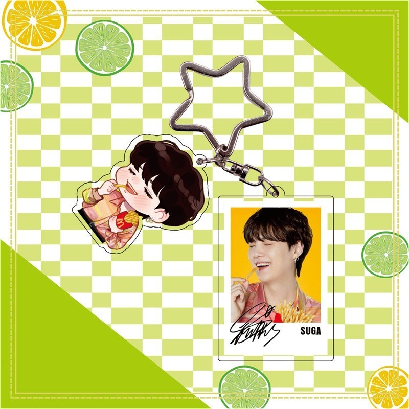 BTS สินค้า Jung Ho Seok Kim Tae Hyung Tian Jungkook จี้คู่พวงกุญแจอะคริลิค D ประเภท 804