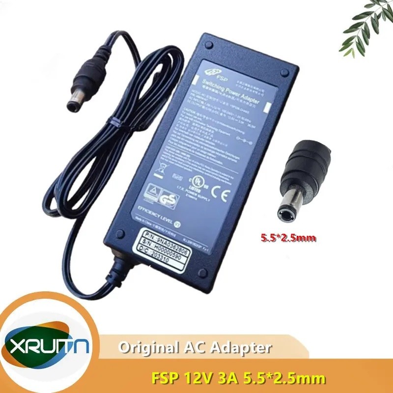 ของแท้ FS FSP036-DHAN3 12V 3A 36W 5.5*2.5 มม.แหล่งจ่ายไฟสลับอะแดปเตอร์ AC สําหรับ FSP036RHAN FSP036-