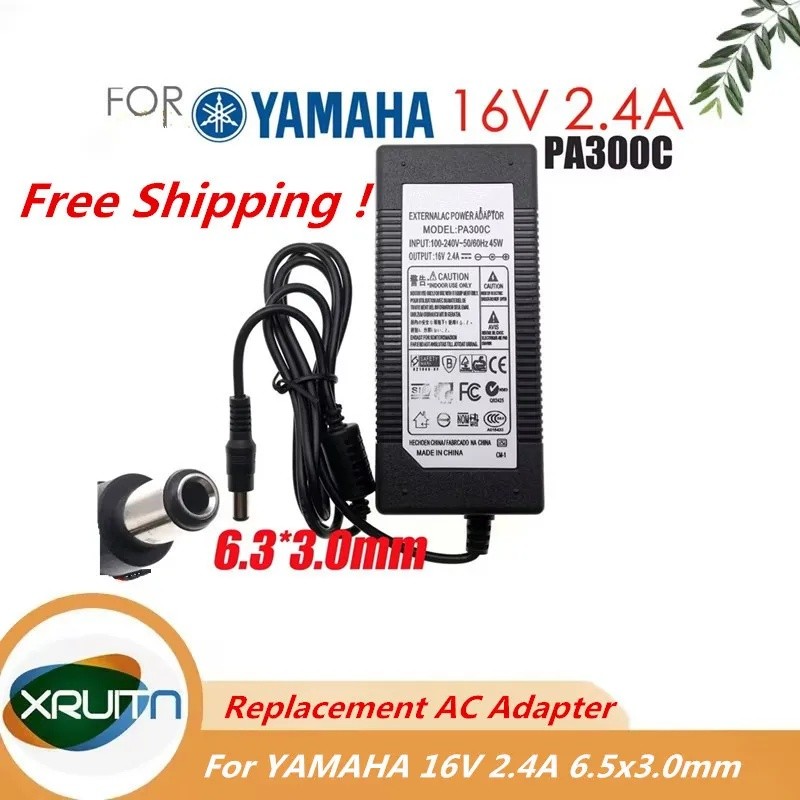 PA-300C 16V 2.4A AC Adapter Charger สําหรับ YAMAHA PSR-S550 PSR-S650 PSR-S670 PSR-S770 PSR-S970 PSR-