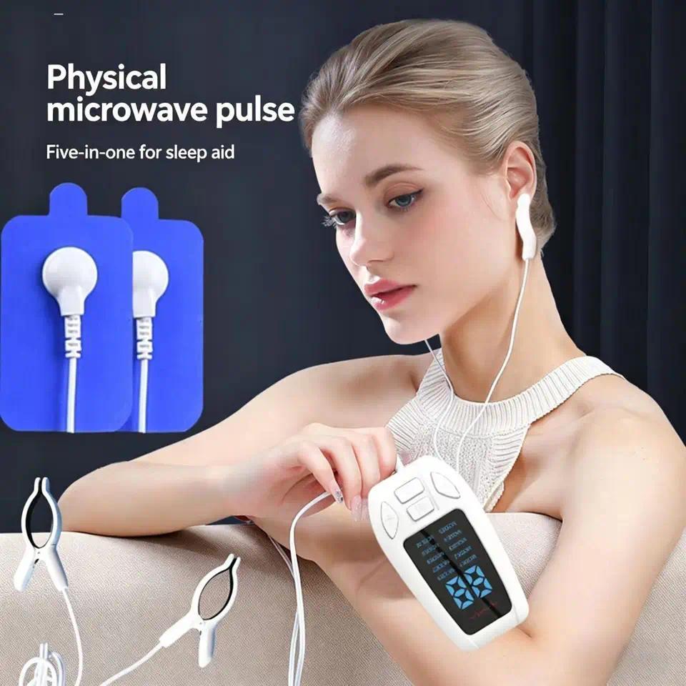 【QJ】Vagus Nerve Stimulation for Sleep and Anxiety, CES Therapy Ear Clip Device with Pulse Electronic