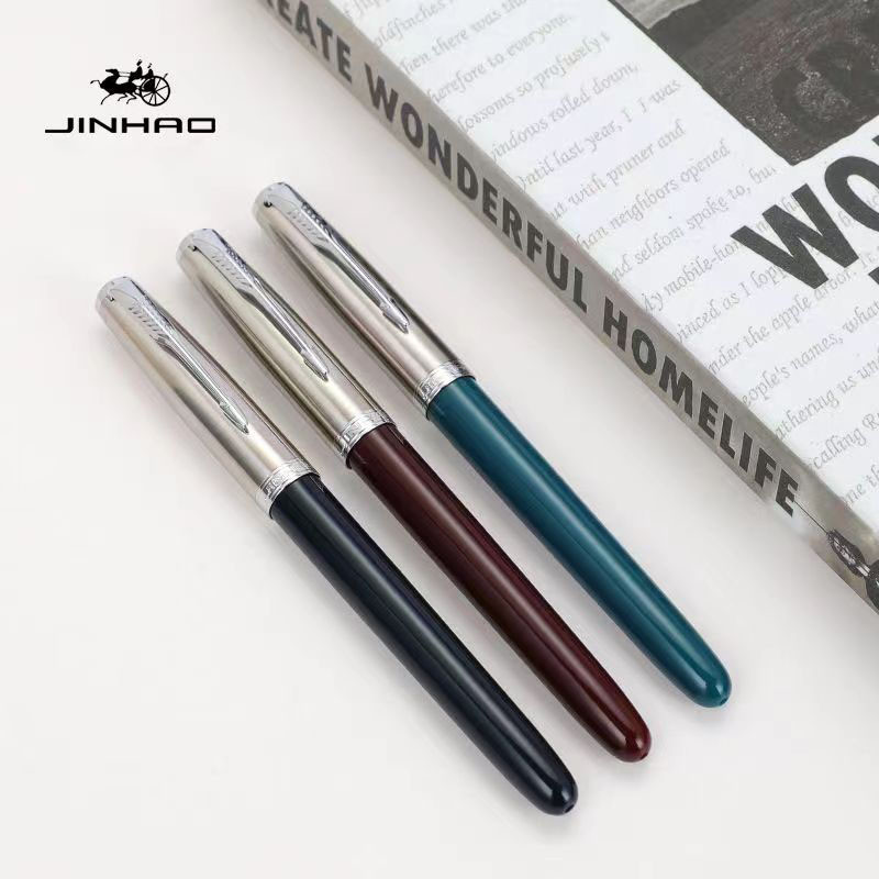 Jinhao 86 Fountain Pen Retro Dark Tip Extra Fine เหมาะสําหรับฝึกการประดิษฐ์ตัวอักษร, การประดิษฐ์ตัวอ