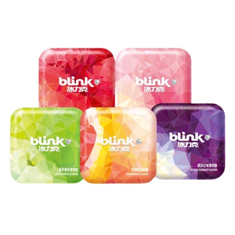 Blink Blink Sugar-Free Mint Candy 15g ลมหายใจสดชื่น Influencer Snacks Chewing Gum Candy ขายส่ง T0817