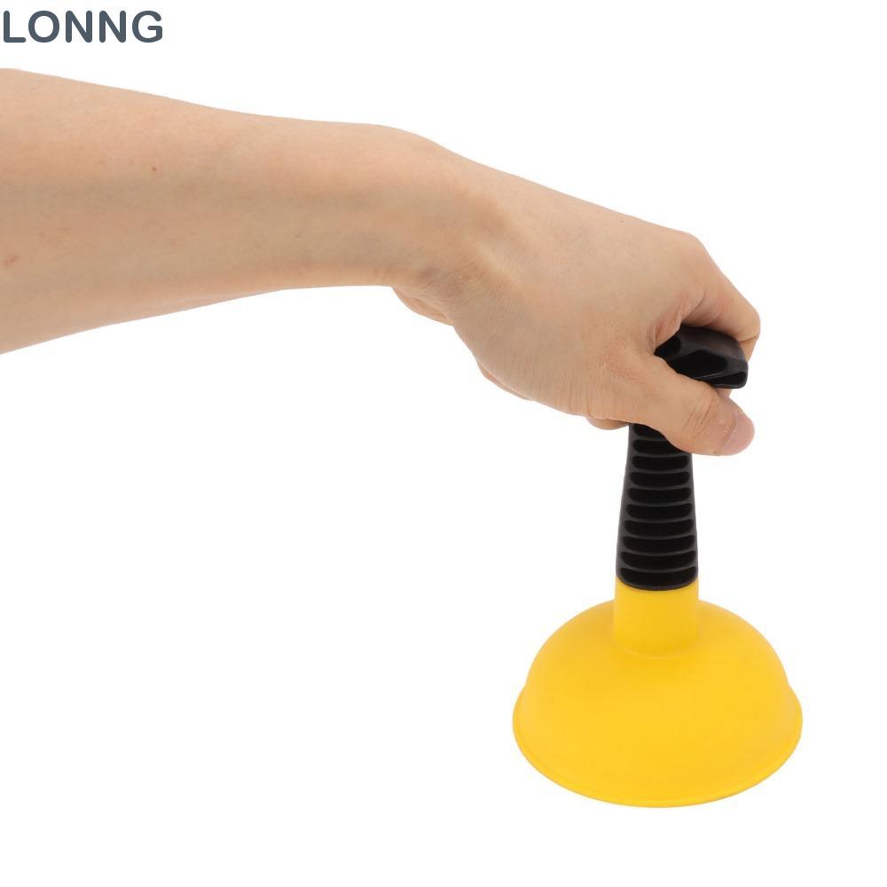 LONNG Mini Drain Plunger, Slip Proof Handle Ergonomic Grip Sink Plunger,ใช้งานง่ายที่มีประสิทธิภาพดู