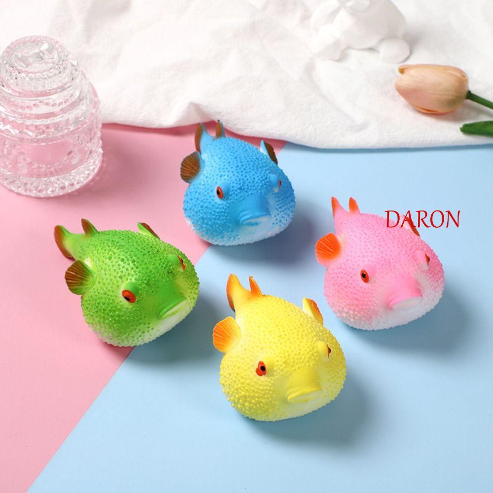 DARON Pufferfish บีบของเล่นหยิก, ช้า Rebound TPR Pufferfish บีบของเล่น, Pufferfish จําลองการ์ตูน Puf