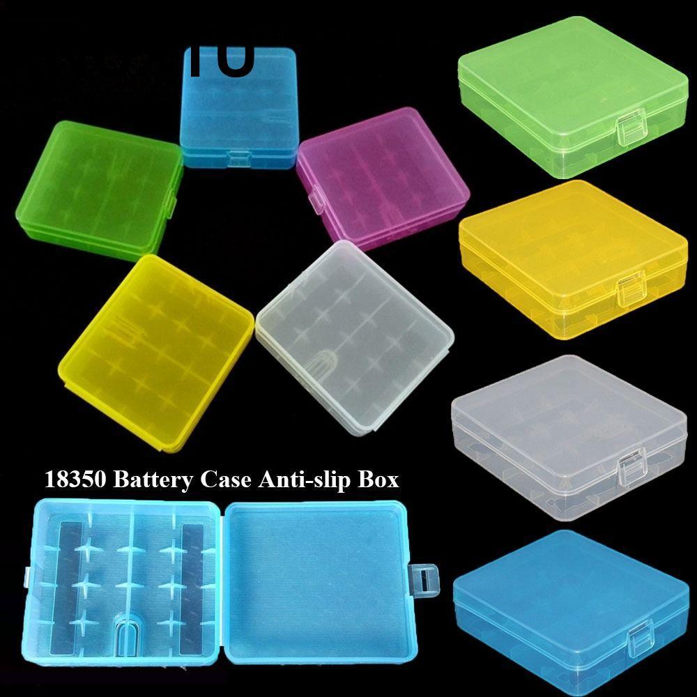 กล่องแบตเตอรี่ INOXTO 18650, พลาสติก 4 แบตเตอรี่ AA AA , กล่องแบตเตอรี่กันลื่นแบบ Coloful 18350 ที่ใ