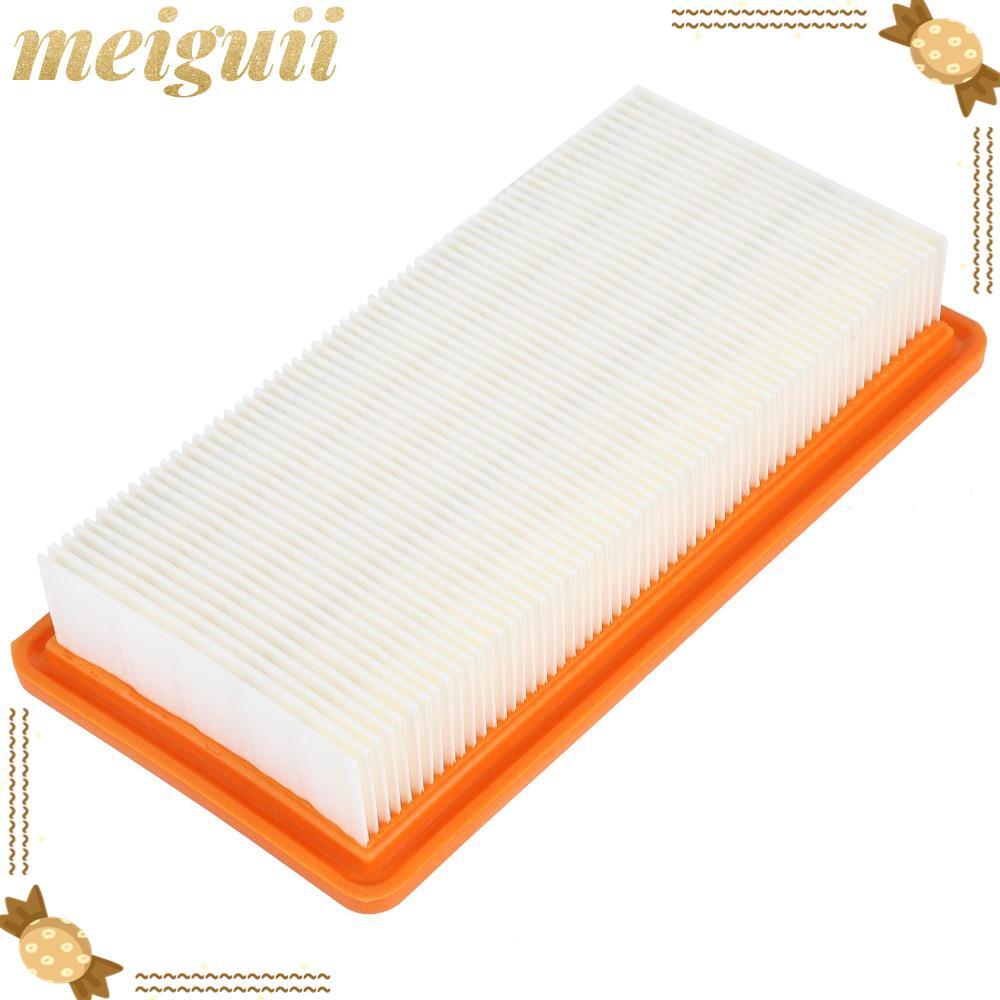 MEIGUII เครื่องดูดฝุ่นกรอง,จีบมอเตอร์ป้องกันหุ่นยนต์เครื่องดูดฝุ่น,ฝุ่นดักกระดาษจีบสีส้ม + พลาสติกกร