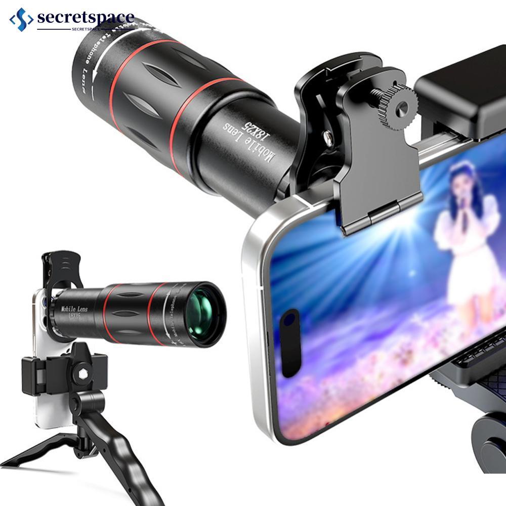 SECRETSPACE 18/36/64X โทรศัพท์มือถือกล้องเลนส์ Clip-On ซูมกล้องโทรศัพท์สากลเลนส์เทเลโฟโต้เลนส์กล้องโ