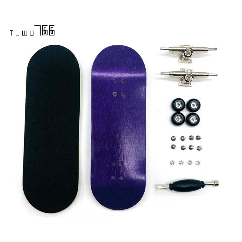 [tuwu766]Finger Skateboard Board กว้าง 32 มม.Professional Maple Fingertip Skateboard Double Rocker M