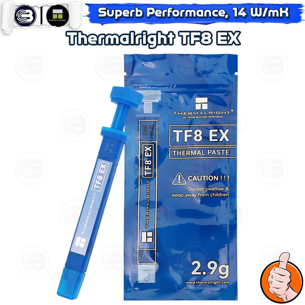 [CoolBlasterThai] Thermalright TF8 EX Thermal Compound 2.9g./14 W/m.k (ซิลิโคนนำความร้อน)