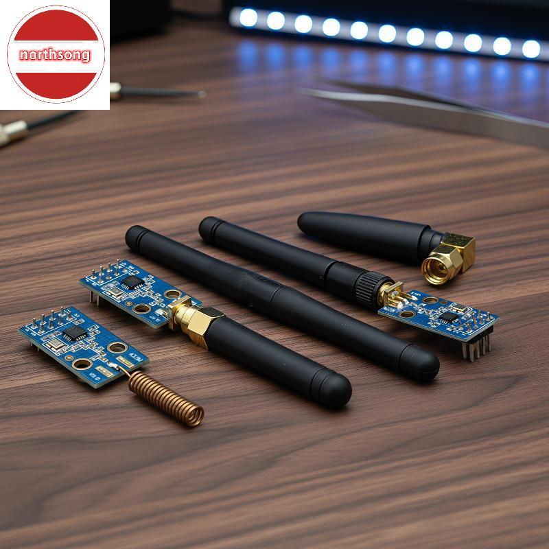 NOR CC1101 433MHz RF Transceiver โมดูล SMA เสาอากาศการปฏิเสธสูงสําหรับโกดังระบบการจัดการสินค้าคงคลัง
